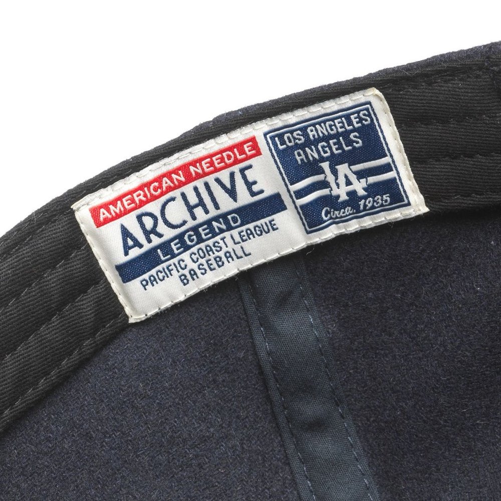 (NWT) Los Angeles Angels Archive Legend MILB Curved Bill Hat Navy Blue - Picture 3 of 7